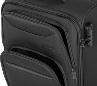 Чемодан под ручную кладь Travelite Kendo тканевый на 33 л весом 2,6 кг Серый