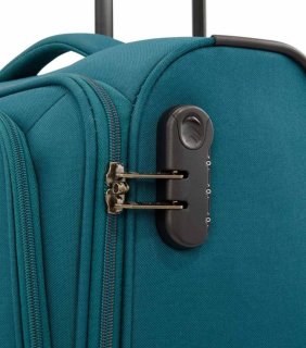 Чемодан под ручную кладь Travelite Kendo тканевый на 33 л весом 2,6 кг Синий