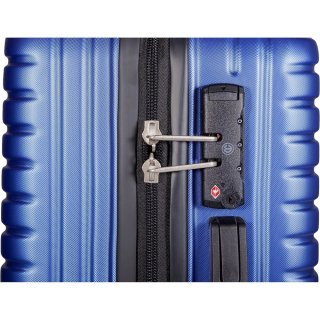 Чемодан ручная кладь CARLTON Zigzag 39 л из пластика Синий
