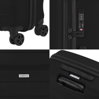 Чемодан ручная кладь CarryOn Porter на 35 л весом 2,5 кг Черный