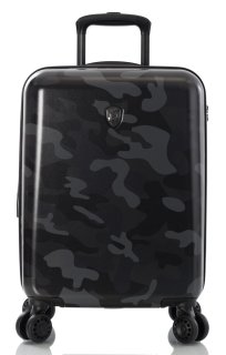 Валіза ручна поклажа Heys Black Leopard на 32/48 л вагою 3,1 кг з полікарбонату Антрацит