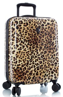 Чемодан ручная кладь Heys Brown Leopard на 32/48 л весом 3,1 кг из поликарбоната Коричневый