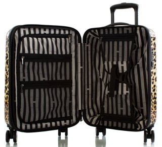 Чемодан ручная кладь Heys Brown Leopard на 32/48 л весом 3,1 кг из поликарбоната Коричневый