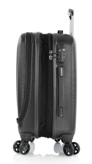 Чемодан ручная кладь Heys Vantage Smart Luggage на 39/54 л с отделом под ноутбук Черный