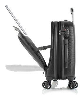 Чемодан ручная кладь Heys Vantage Smart Luggage на 39/54 л с отделом под ноутбук Черный