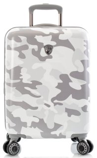 Чемодан ручная кладь Heys White Leopard на 32/48 л весом 3,1 кг из поликарбоната Белый