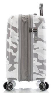 Чемодан ручная кладь Heys White Leopard на 32/48 л весом 3,1 кг из поликарбоната Белый