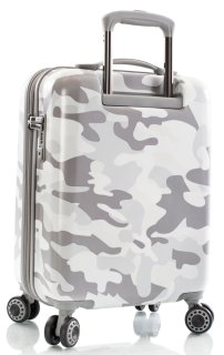 Чемодан ручная кладь Heys White Leopard на 32/48 л весом 3,1 кг из поликарбоната Белый