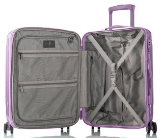 Чемодан ручная кладь Heys Xtrak на 41/57 л из поликарбоната Розовий