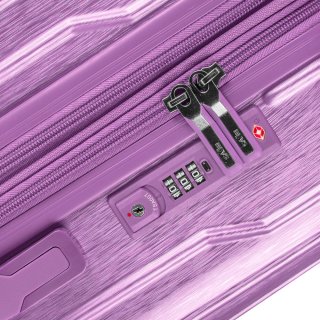 Чемодан ручная кладь Heys Xtrak на 41/57 л из поликарбоната Розовий