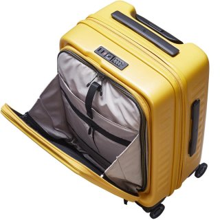 Чемодан ручная кладь Lojel Cubo V4 на 37/42 л из поликарбоната Желтый