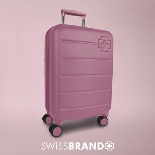 Чемодан ручная кладь Swissbrand Berlin на 34 л из поликарбоната Фиолетовый