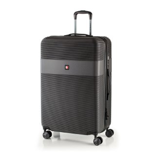 Чемодан ручная кладь Swissbrand Cairo на 35 л вес 2,61 кг из пластика Черный