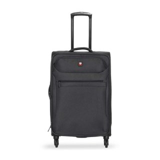 Чемодан ручная кладь Swissbrand Hamilton на 34 л тканевый весом 2,6 кг Серый