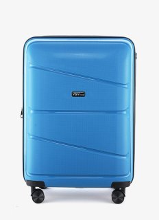 Чемодан ручная кладь V&V Travel Peace на 40 л весом 2,5 кг из полипропилена Синий