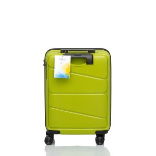 Чемодан ручная кладь V&V Travel Peace на 40 л весом 2,5 кг из полипропилена Зеленый