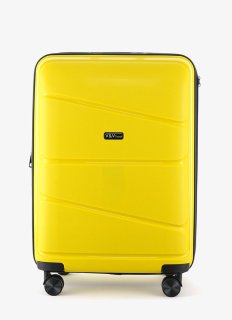 Чемодан ручная кладь V&V Travel Peace на 40 л весом 2,5 кг из полипропилена Желтый