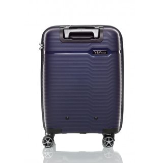 Чемодан ручная кладь V&V Travel Summer Breeze из полипропилена на 40 л весом 2,3 кг Синий
