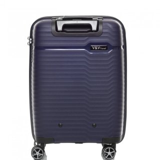 Чемодан ручная кладь V&V Travel Summer Breeze из полипропилена на 40 л весом 2,3 кг Синий