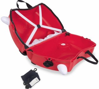 Детский чемодан 18 л Trunki BORIS BUS, красный