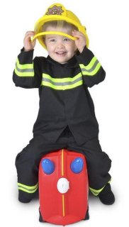 Дитяча валіза 18 л Trunki FRANK FIRETRUCK, червоний