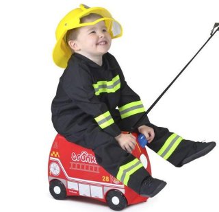 Дитяча валіза 18 л Trunki FRANK FIRETRUCK, червоний