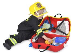 Дитяча валіза 18 л Trunki FRANK FIRETRUCK, червоний