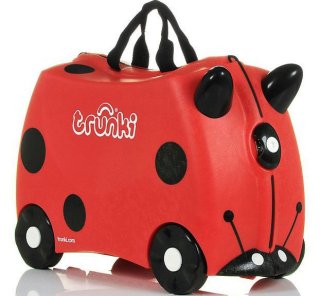 Детский чемодан 18 л Trunki HARLEY LADYBUG, красный
