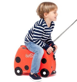 Детский чемодан 18 л Trunki HARLEY LADYBUG, красный