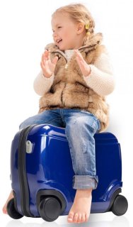 Детский чемодан 20 л Hauptstadtkoffer Kinder Sitzkoffer, синий