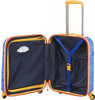 Детский пластиковый чемодан 28 л Travelite Heroes Of The City, синий