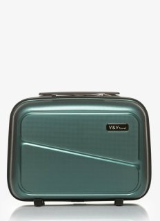 Дорожня косметичка V&V TRAVEL METTALO на 16 л з кріпленням на валізу Зелена