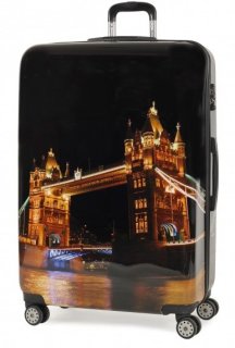 Дорожный чемодан гигант 4-х колесный 125 л Members Square Mile (XL) Night