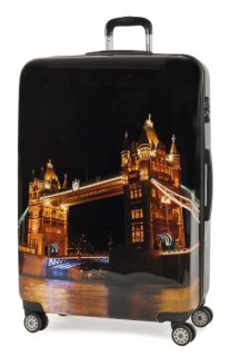 Дорожный чемодан гигант 4-х колесный 125 л Members Square Mile (XL) Night