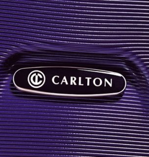 Дорожный чемодан гигант из поликарбоната 4-х колесный 113 л. CARLTON Alba II фиолетовый