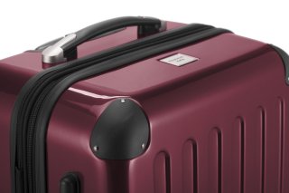 Дорожный чемодан гигант на 4-х колесах 112/122 л HAUPTSTADTKOFFER, бордовый