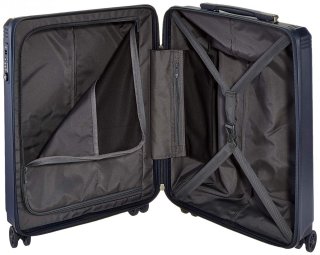 Echolac Civil 44 л чемодан из поликарбоната на 4 колесах синий