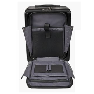 Echolac Elise POCKET 50 л чемодан из поликарбоната на 4 колесах черный