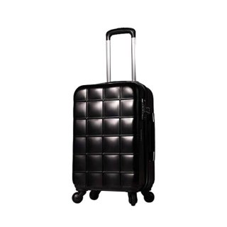 Echolac SQUARE PRO 83 л чемодан из поликарбоната на 4 колесах черный