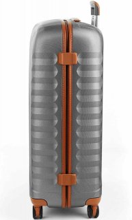 Елітна валіза гігант 114 л Roncato E-LITE Titanium/cognac