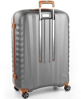 Елітна валіза гігант 114 л Roncato E-LITE Titanium/cognac
