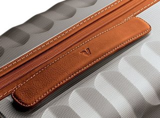 Елітна валіза гігант 114 л Roncato E-LITE Titanium/cognac