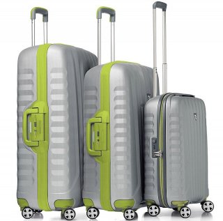 Элитный чемодан гигант 122 л Roncato Uno SL Green/Silver