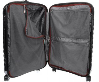 Элитный чемодан гигант из поликарбоната и кожи 113 л Roncato Uno Zip Delux Limited Edition, карбон