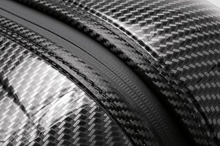 Элитный чемодан гигант из поликарбоната и кожи 113 л Roncato Uno Zip Delux Limited Edition, карбон
