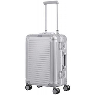 Элитный чемодан из алюминия Travelite NEXT на 39 л Серебристый