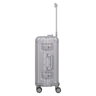 Элитный чемодан из алюминия Travelite NEXT на 39 л Серебристый