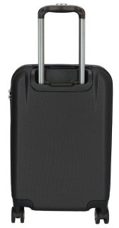 Enrico Benetti Atlanta Black S 42 л чемодан из пластика на 4 колесах черный