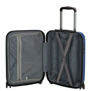 Enrico Benetti Atlanta Steel Blue S 42 л чемодан из пластика на 4 колесах синий