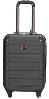 Enrico Benetti Little Rock Black S 39 л валіза з пластику на 4 колесах чорна